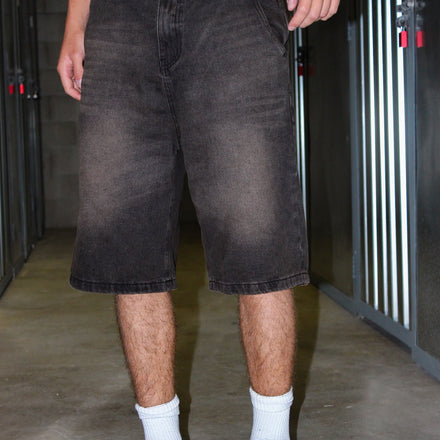 Washed Baggy Denim Jorts