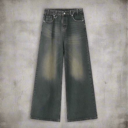 Vintage Washed Denim Pants